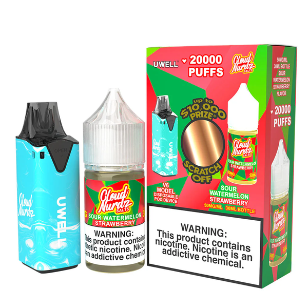 Cloud Nurdz x Uwell V6 Device + Salt Nic Juice Kit
