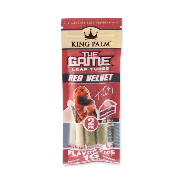 King Palm X The Game 2pk Flavored Mini Leaf Tubes
